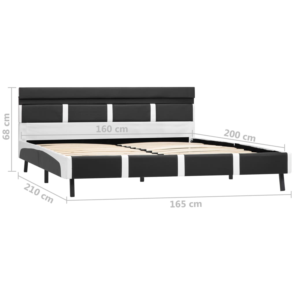 Giroletto con LED Bianco in Similpelle 160x200 cm | homemem39