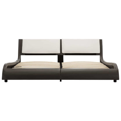 Struttura del letto Grigio e bianco 160 x 200 cm