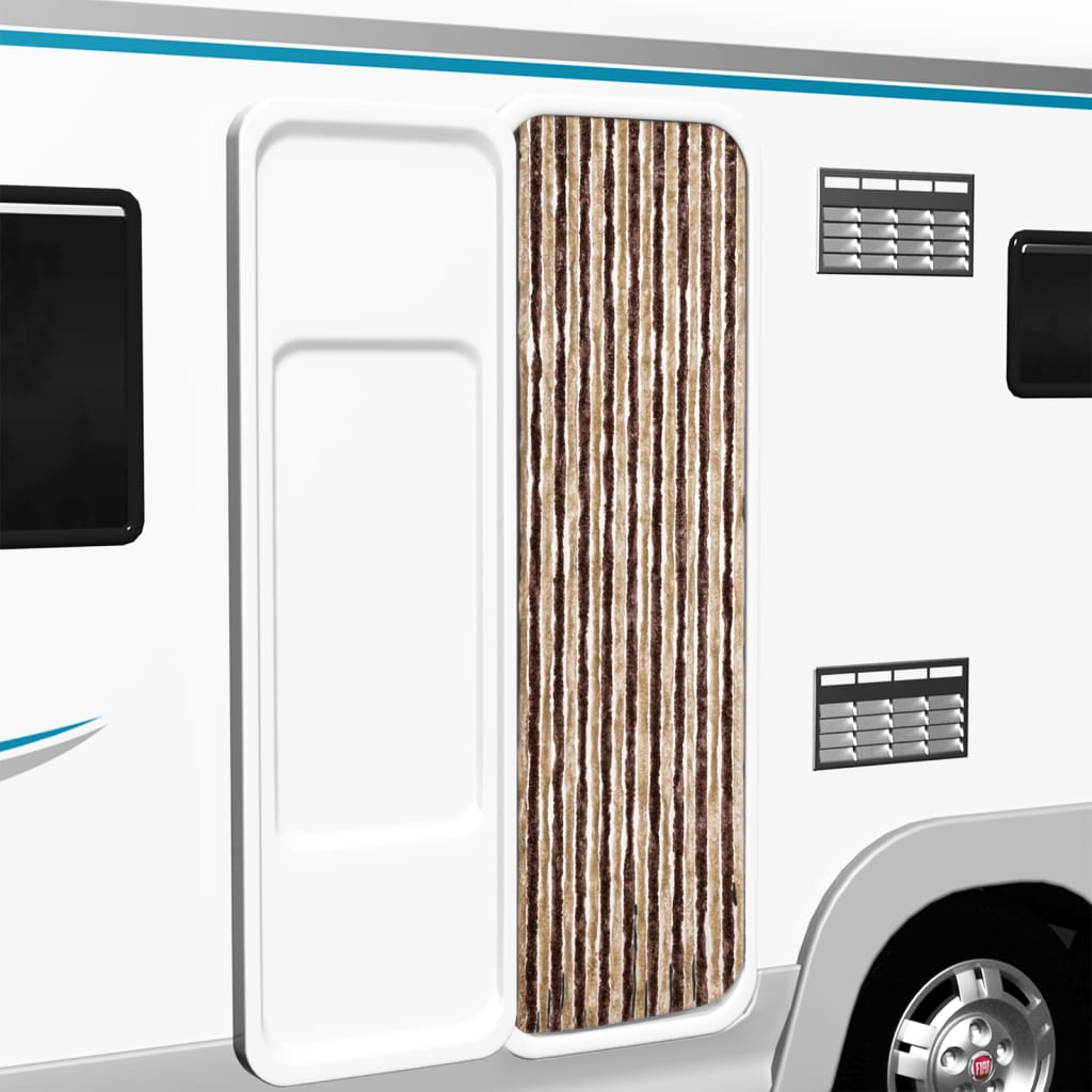 Zanzariera Grigio e Marrone Chiaro 56x185 cm  Ciniglia - homemem39