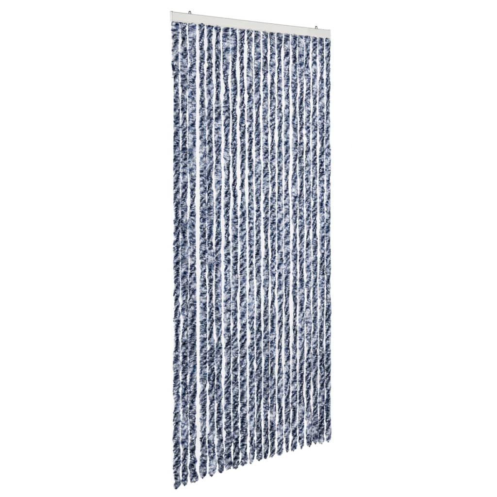 Zanzariera Blu Bianco e Argento  90x220 cm Ciniglia - homemem39