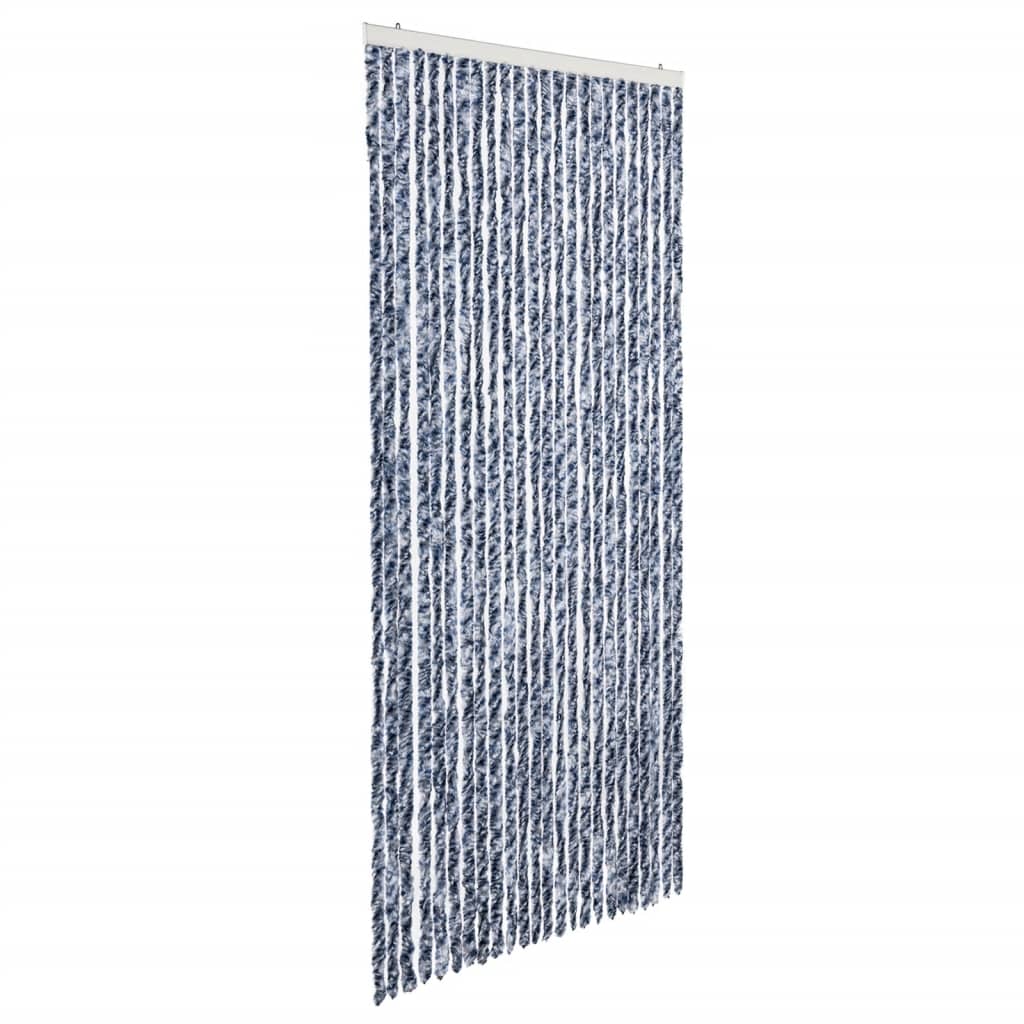 Zanzariera Blu Bianco e Argento 100x220 cm Ciniglia - homemem39