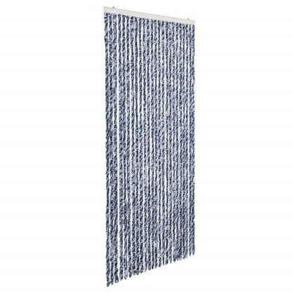 Zanzariera Blu Bianco e Argento 100x220 cm Ciniglia - homemem39