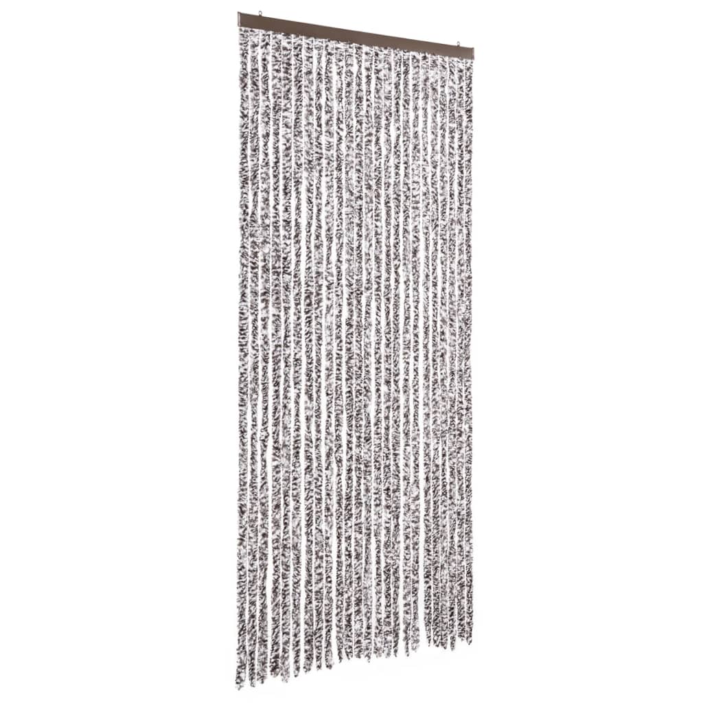 Zanzariera Marrone e Beige 100x220 cm Ciniglia
