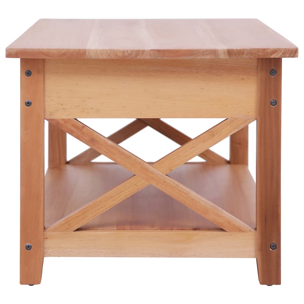 Tavolino da Salotto 100x55x46 cm in Legno Massello di Mogano