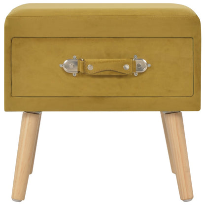 Comodini Senape 2 pz 40x35x40 cm in Velluto | homemem39