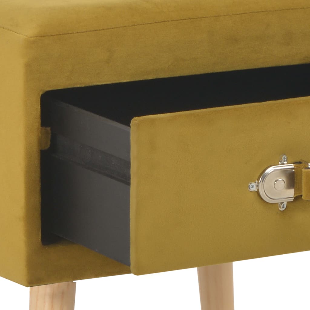 Comodini Senape 2 pz 40x35x40 cm in Velluto | homemem39