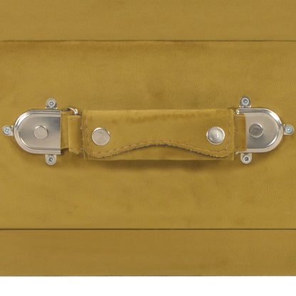 Comodini Senape 2 pz 40x35x40 cm in Velluto - homemem39