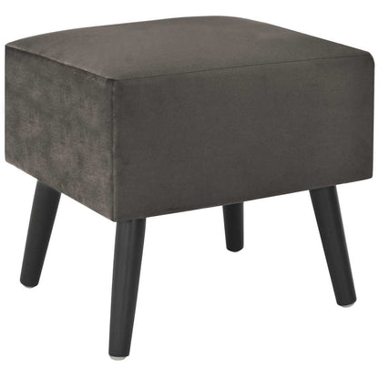 Comodini Grigi 2 pz 40x35x40 cm in Velluto