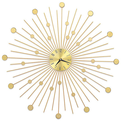 Orologio da Parete in Metallo 70 cm Dorato