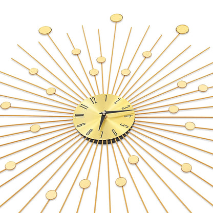 Orologio da Parete in Metallo 70 cm Dorato