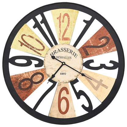 Orologio da Parete in Metallo 60 cm Multicolore | homemem39