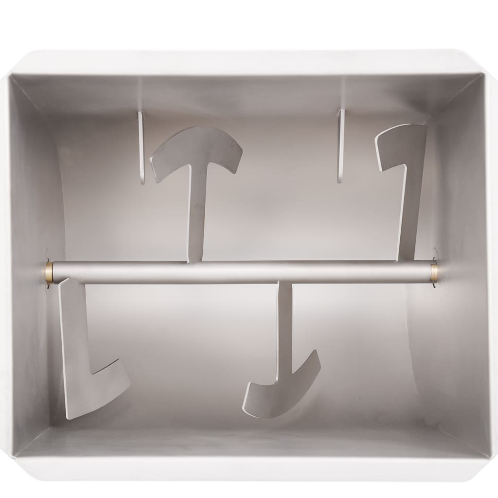 Impastatrice Carne Manuale e Coperchio Argento Acciaio Inox - homemem39