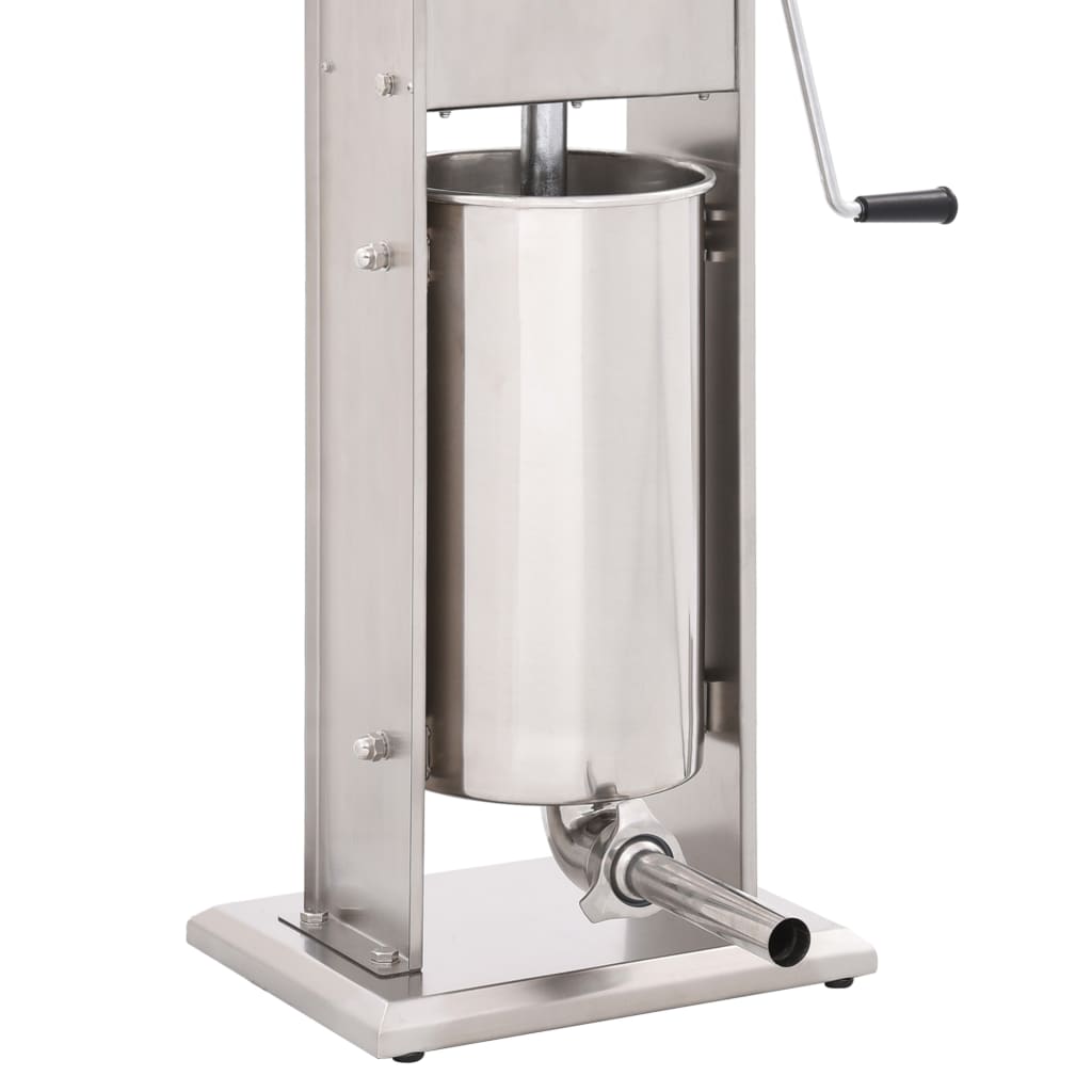 Insaccatrice Manuale Argento 15 L in Acciaio Inossidabile - homemem39