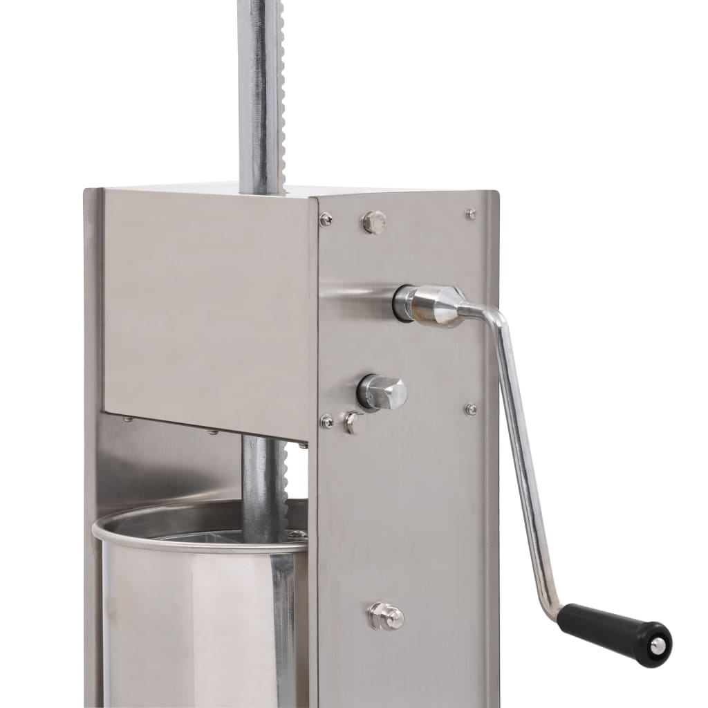 Insaccatrice Manuale Argento 15 L in Acciaio Inossidabile - homemem39
