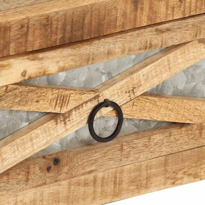 Tavolino da Salotto 110x50x38 cm in Legno Massello di Mango