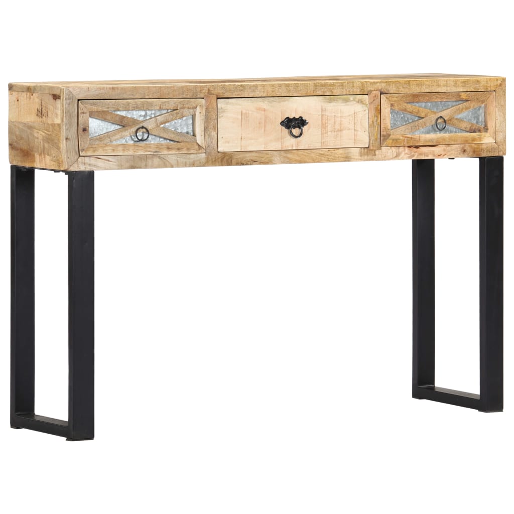Consolle 110x30x76 cm in Legno Massello di Mango | homemem39