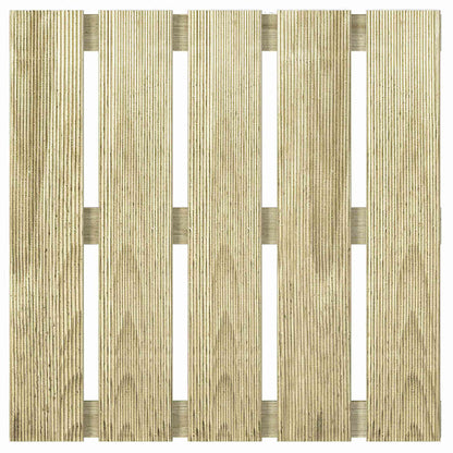 Piastrelle per Decking 24 pz 50x50 cm in Legno Verde