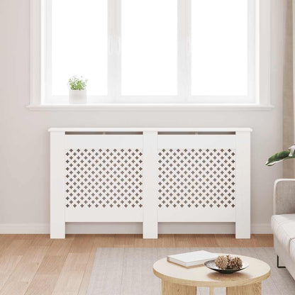 White Radiator Cover 152x19x81.5 cm in MDF