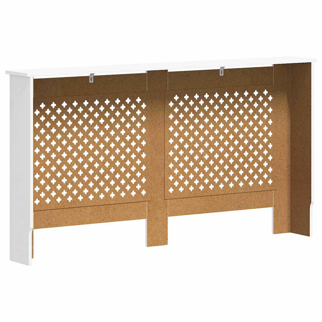 White Radiator Cover 152x19x81.5 cm in MDF