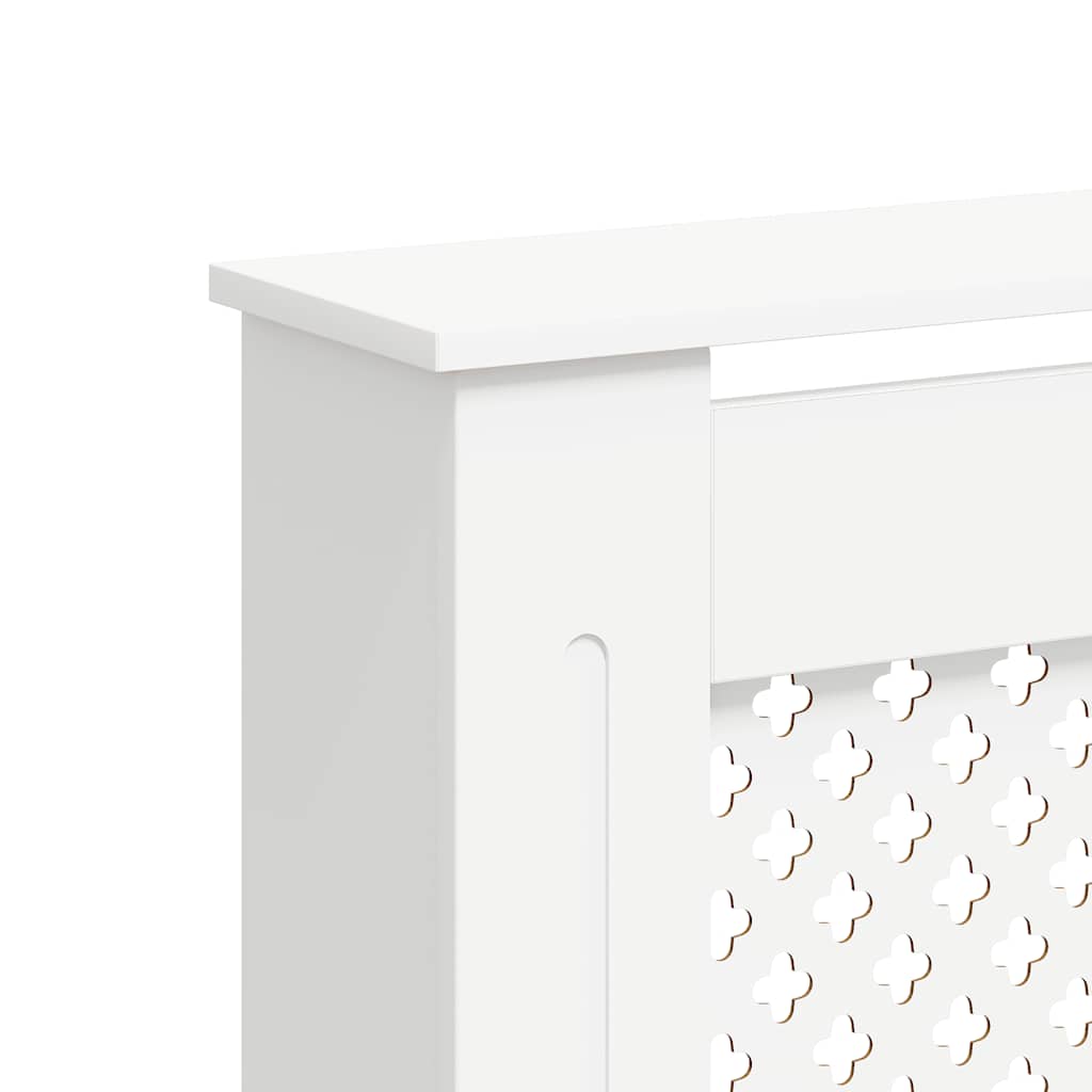 White Radiator Cover 152x19x81.5 cm in MDF