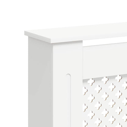 White Radiator Cover 152x19x81.5 cm in MDF