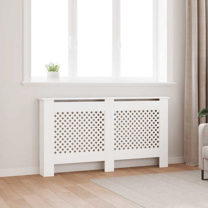 White Radiator Cover 152x19x81.5 cm in MDF