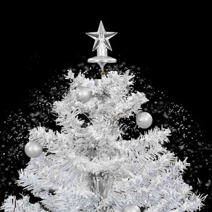Albero di Natale con Neve e Base a Ombrellone Bianco 75 cm | homemem39