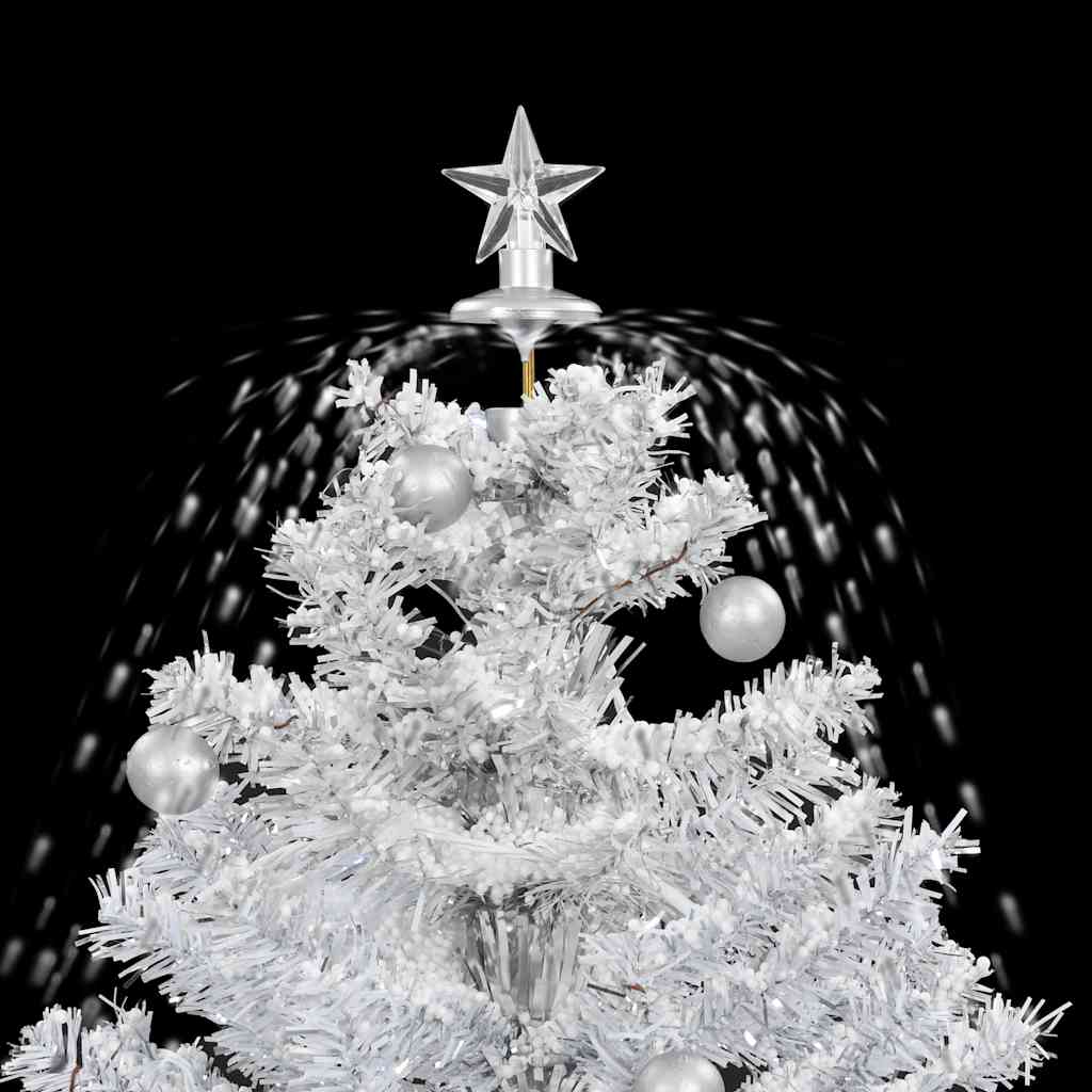 Albero di Natale con Neve e Base a Ombrellone Bianco 75 cm | homemem39
