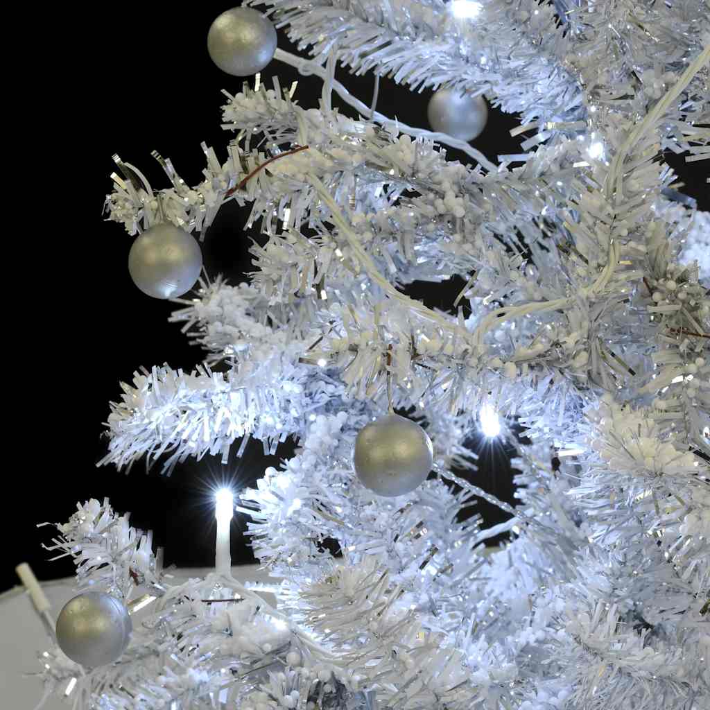 Albero di Natale con Neve e Base a Ombrellone Bianco 75 cm | homemem39
