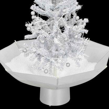 Albero di Natale con Neve e Base a Ombrellone Bianco 75 cm | homemem39