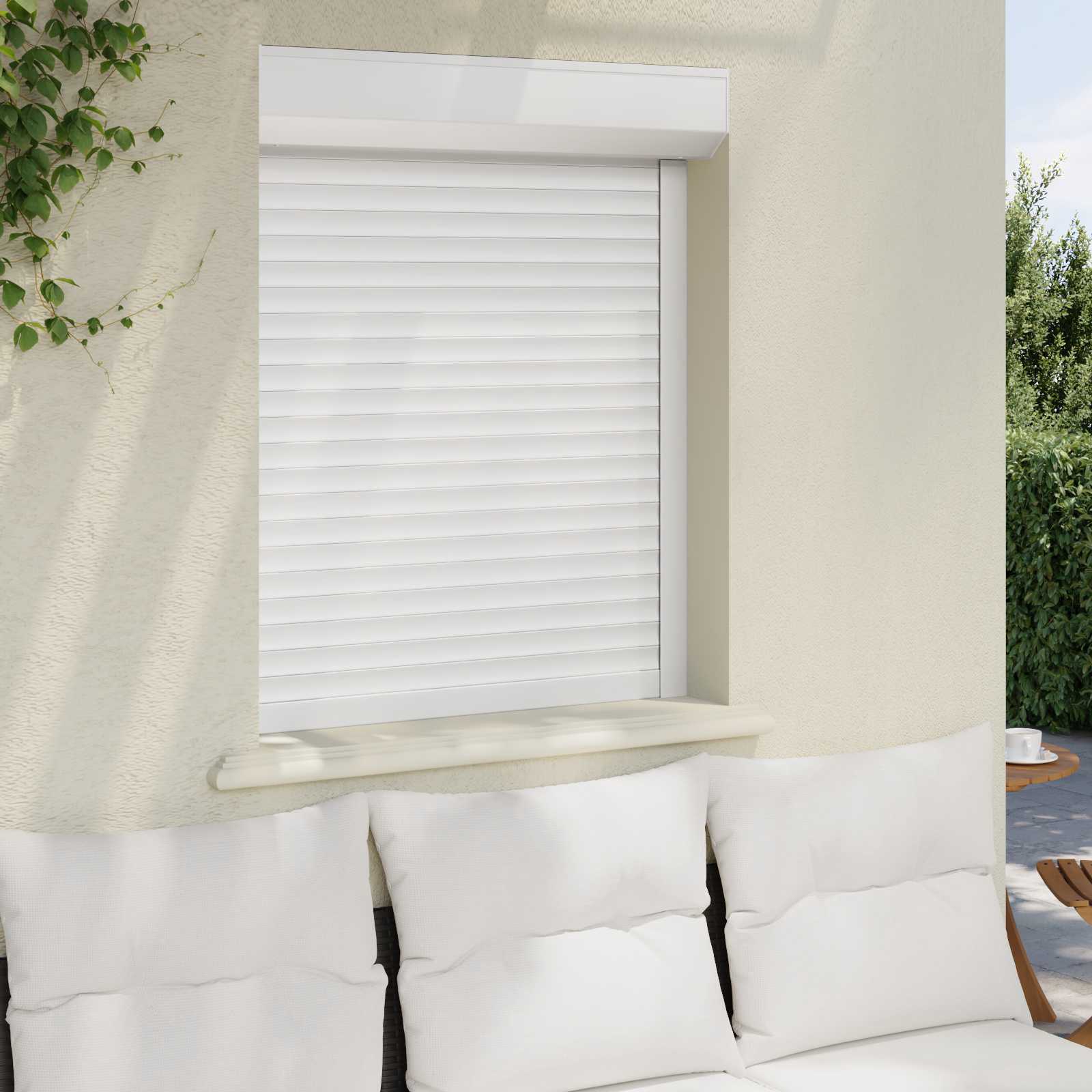 Persiana a rullo Bianco 80 x 100 cm Alluminio e poliuretano | homemem39