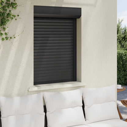 Persiana a rullo Antracite 70 x 100 cm Alluminio e poliuretano
