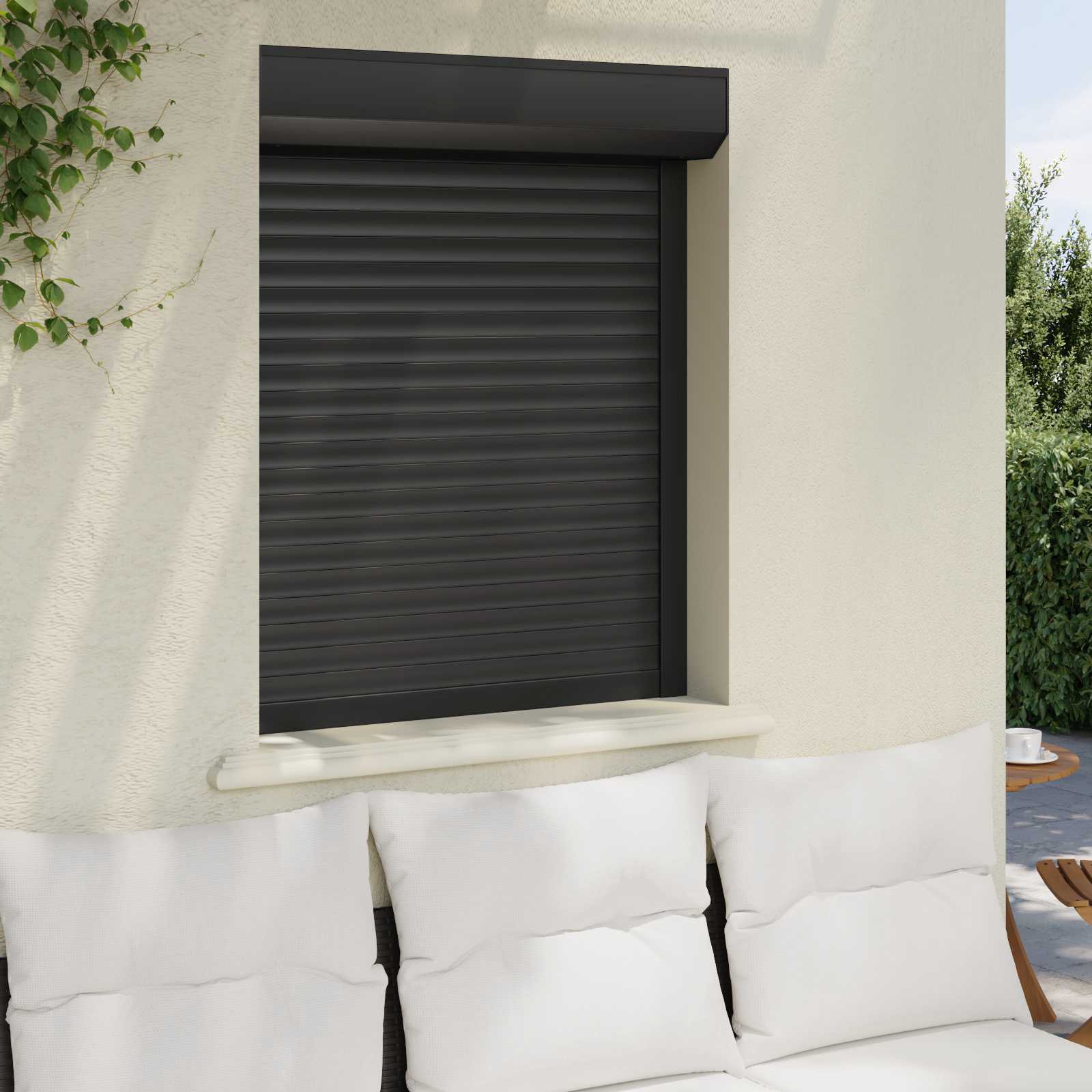 Persiana a rullo Antracite 80 x 100 cm Alluminio e poliuretano | homemem39
