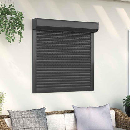 Persiana a rullo Antracite 100 x 100 cm Alluminio e poliuretano