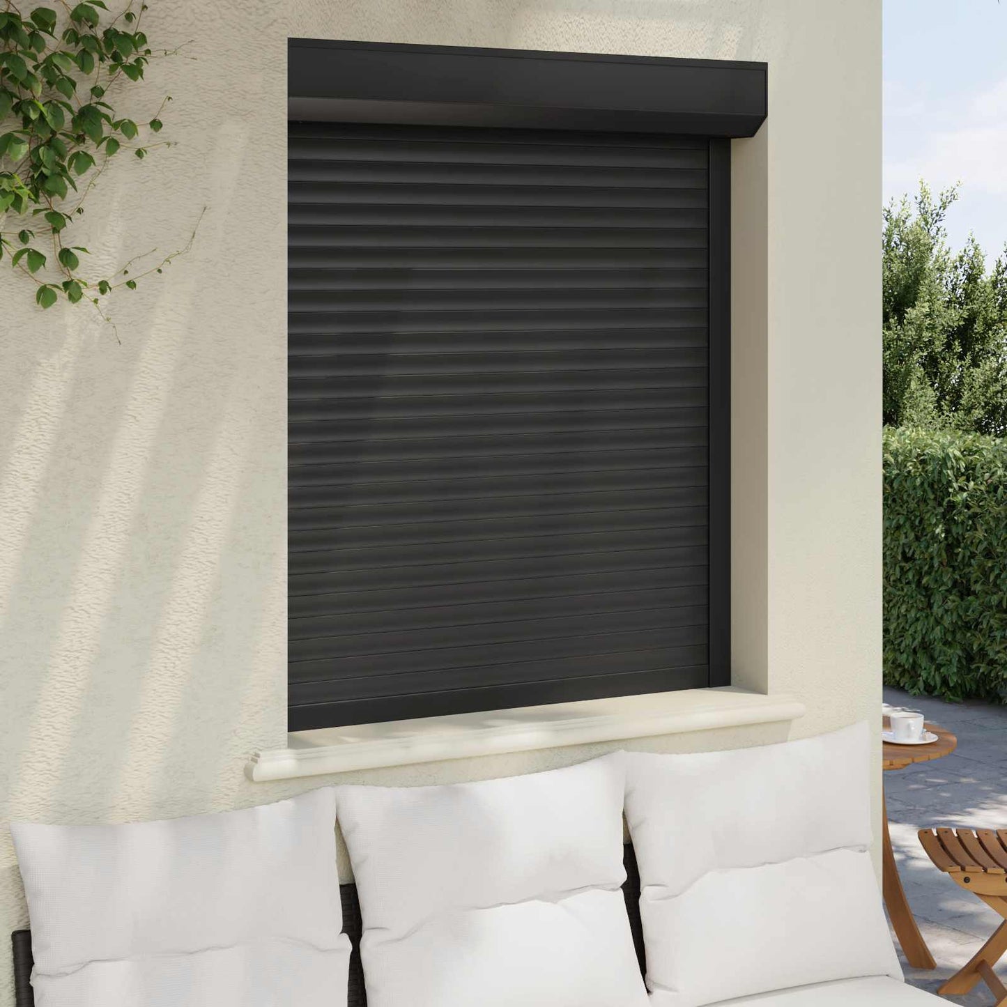 Persiana a rullo Antracite 100 x 120 cm Alluminio e poliuretano | homemem39