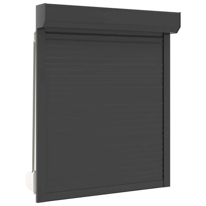 Persiana a rullo Antracite 100 x 130 cm Alluminio e poliuretano