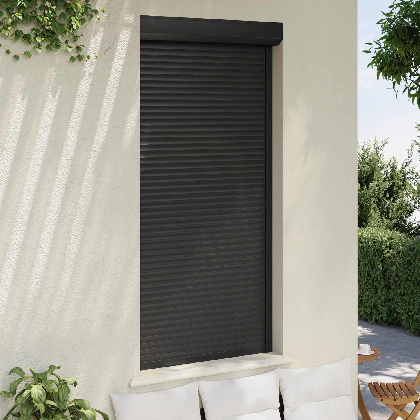 Persiana a rullo Antracite 100 x 210 cm Alluminio e poliuretano