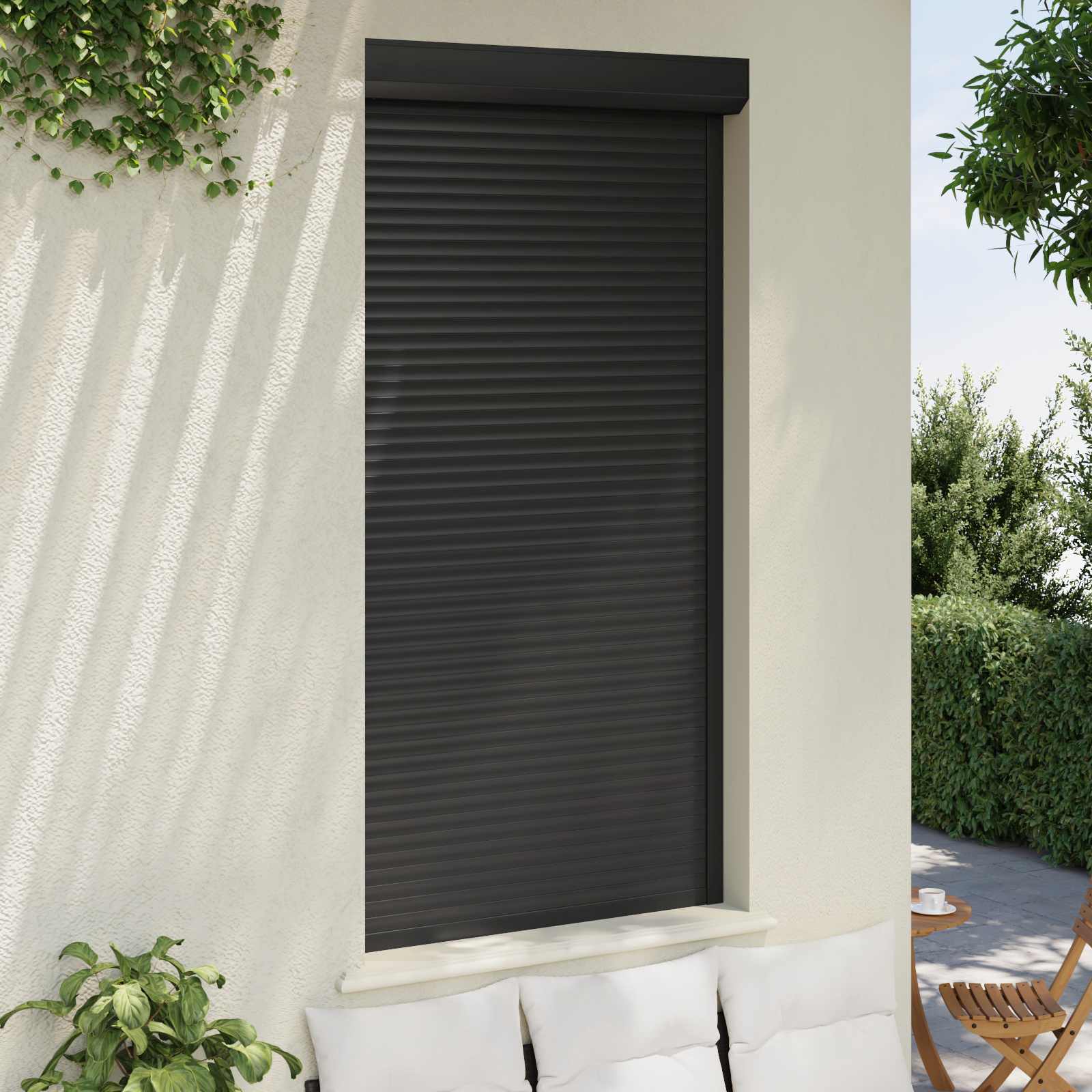 Persiana a rullo Antracite 110 x 220 cm Alluminio e poliuretano | homemem39