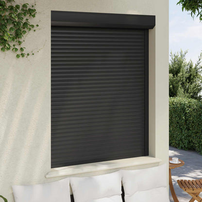 Persiana a rullo Antracite 120 x 150 cm Alluminio e poliuretano | homemem39