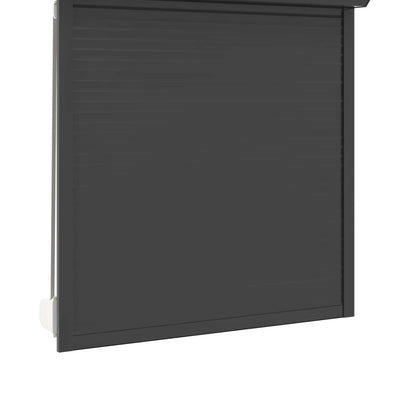 Persiana a rullo Antracite 130 x 140 cm Alluminio e poliuretano
