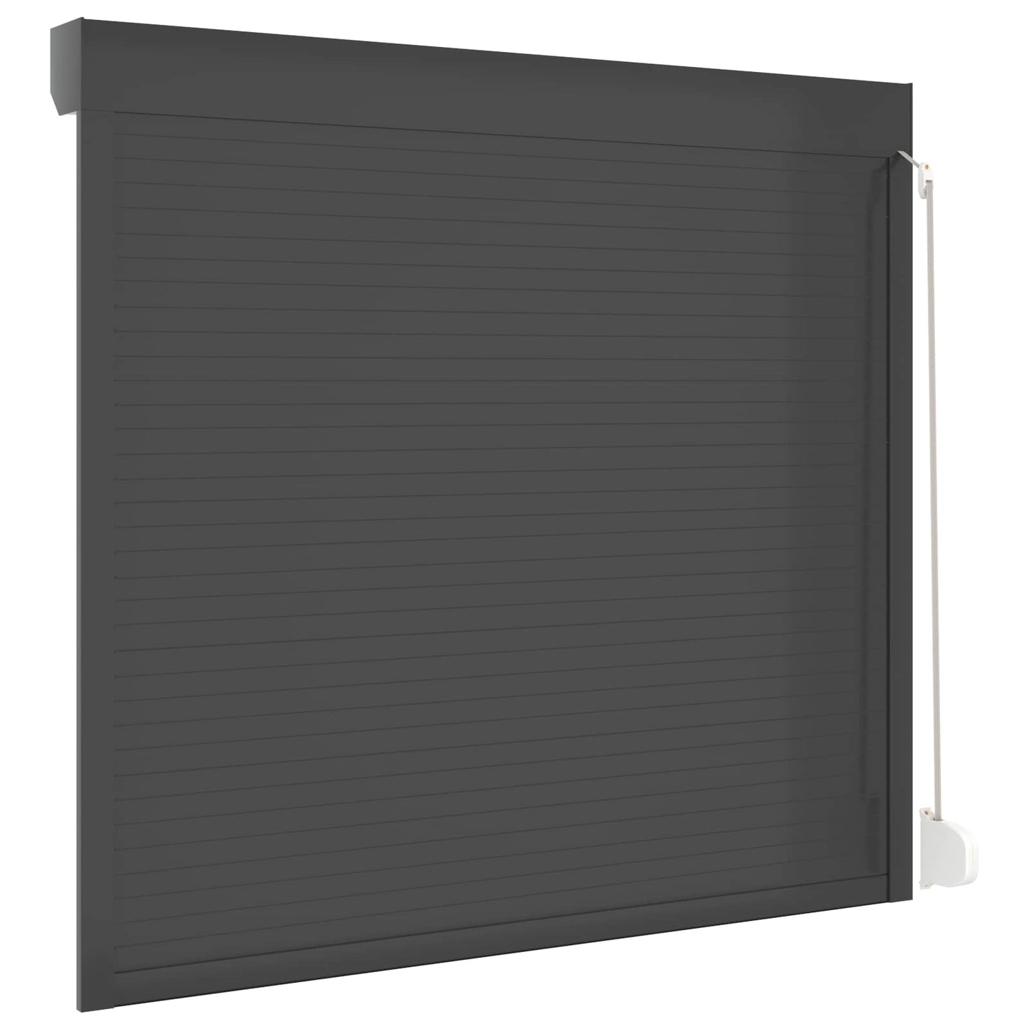 Persiana a rullo Antracite 160 x 150 cm Alluminio e poliuretano