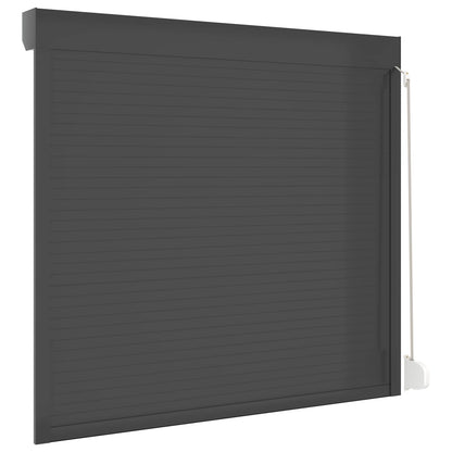 Persiana a rullo Antracite 160 x 150 cm Alluminio e poliuretano