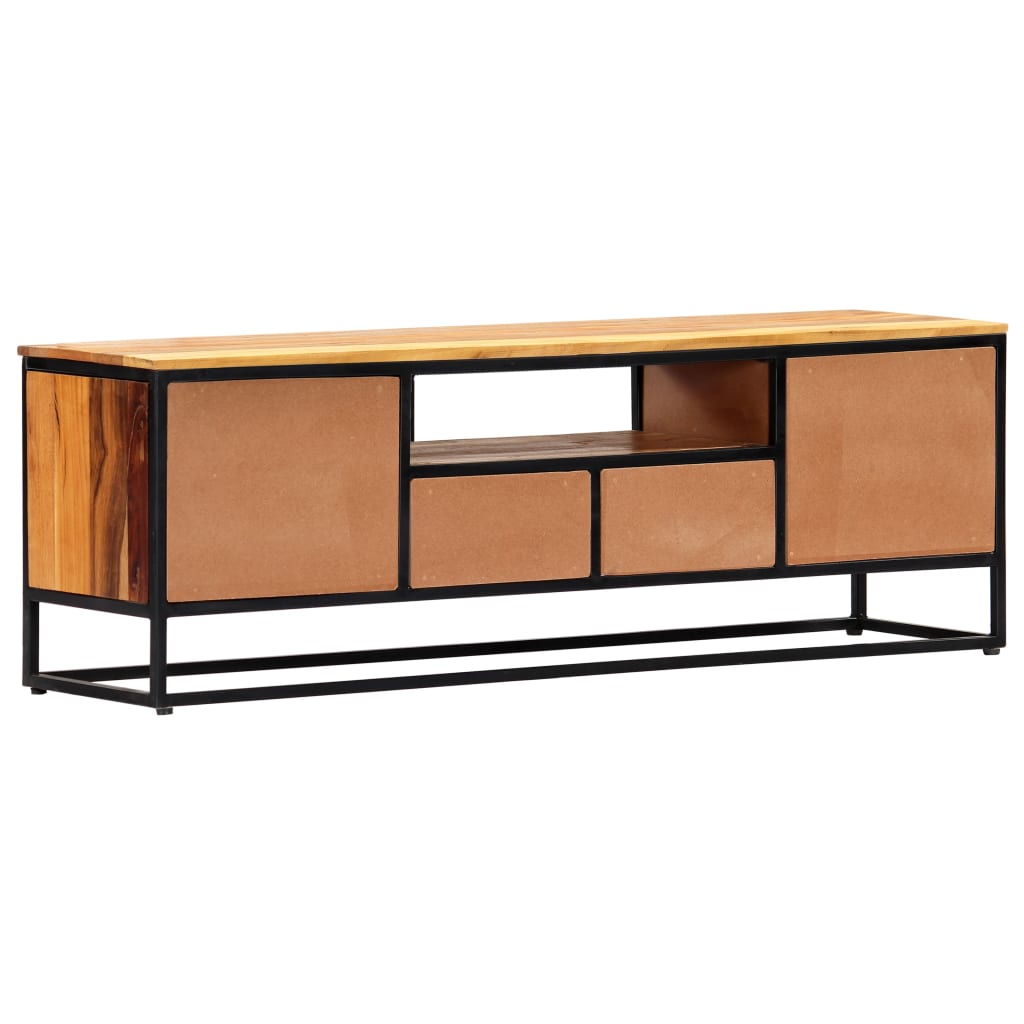 Mobile Porta TV 120x30x40 cm in Legno Massello di Recupero | homemem39
