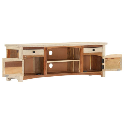 Mobile Porta TV 120x30x40 cm in Legno Massello di Recupero | homemem39