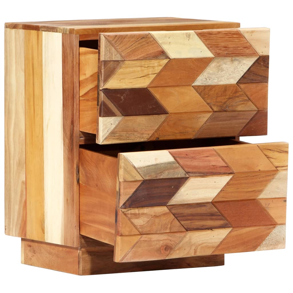 Comodino 40x30x50 cm in Legno Massello di Recupero | homemem39