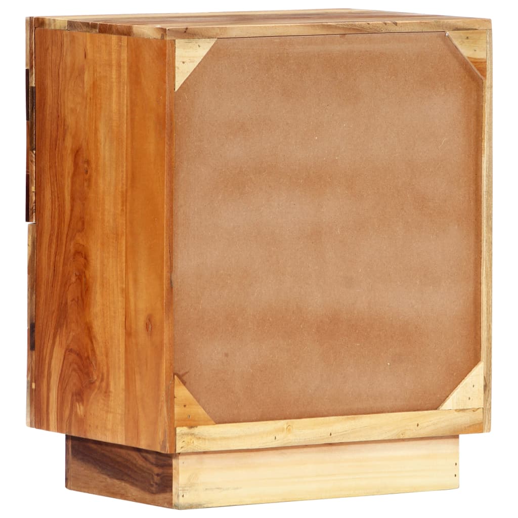 Comodino 40x30x50 cm in Legno Massello di Recupero | homemem39