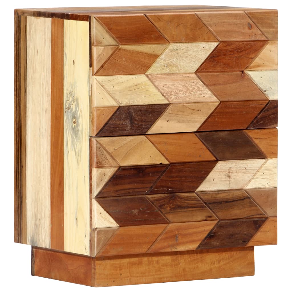 Comodino 40x30x50 cm in Legno Massello di Recupero | homemem39