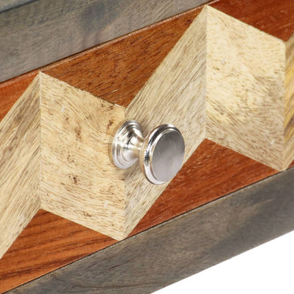 Tavolo Consolle Grigio 86x30x76 cm in Legno Massello di Mango | homemem39