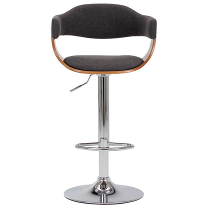 Sgabelli da Bar 2 pz Grigi in Legno Piegato e Tessuto - homemem39