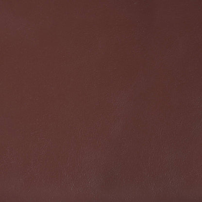 Sedia a Dondolo Marrone in Vera Pelle e Legno Massello di Mango